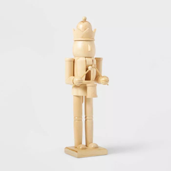 Natural Wood Nutcracker Decorative Figurine Brown - Wondershop™ | Target