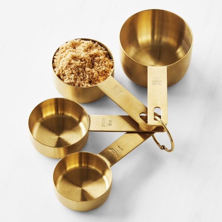 Williams Sonoma Gold Measuring Cups &amp; Spoons | Williams-Sonoma