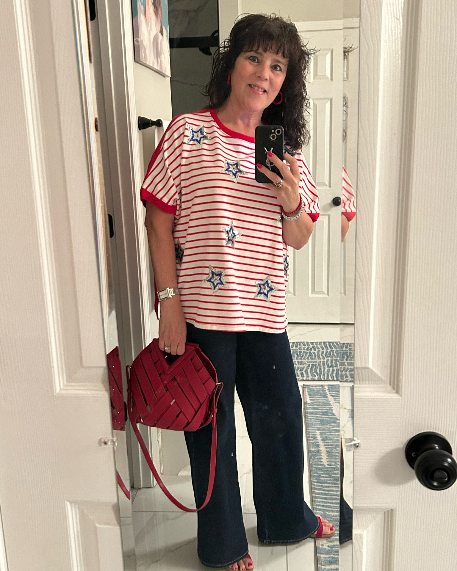 Patriotic style is always cute!! ❤️🤍💙
A simple red, white, and blue look can be so classy, add your favorite sandals or sneakers and a fun bag, and you are ready for the day! Always be confident!!
#patrioticstyle #redwhiteblue #summerstyle #styleover50 #midlifefashion #agelessfashion

#LTKMidsize #LTKdayinmylife #LTKootd