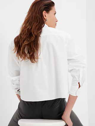 Organic Cotton Cropped Shirt | Gap (US)