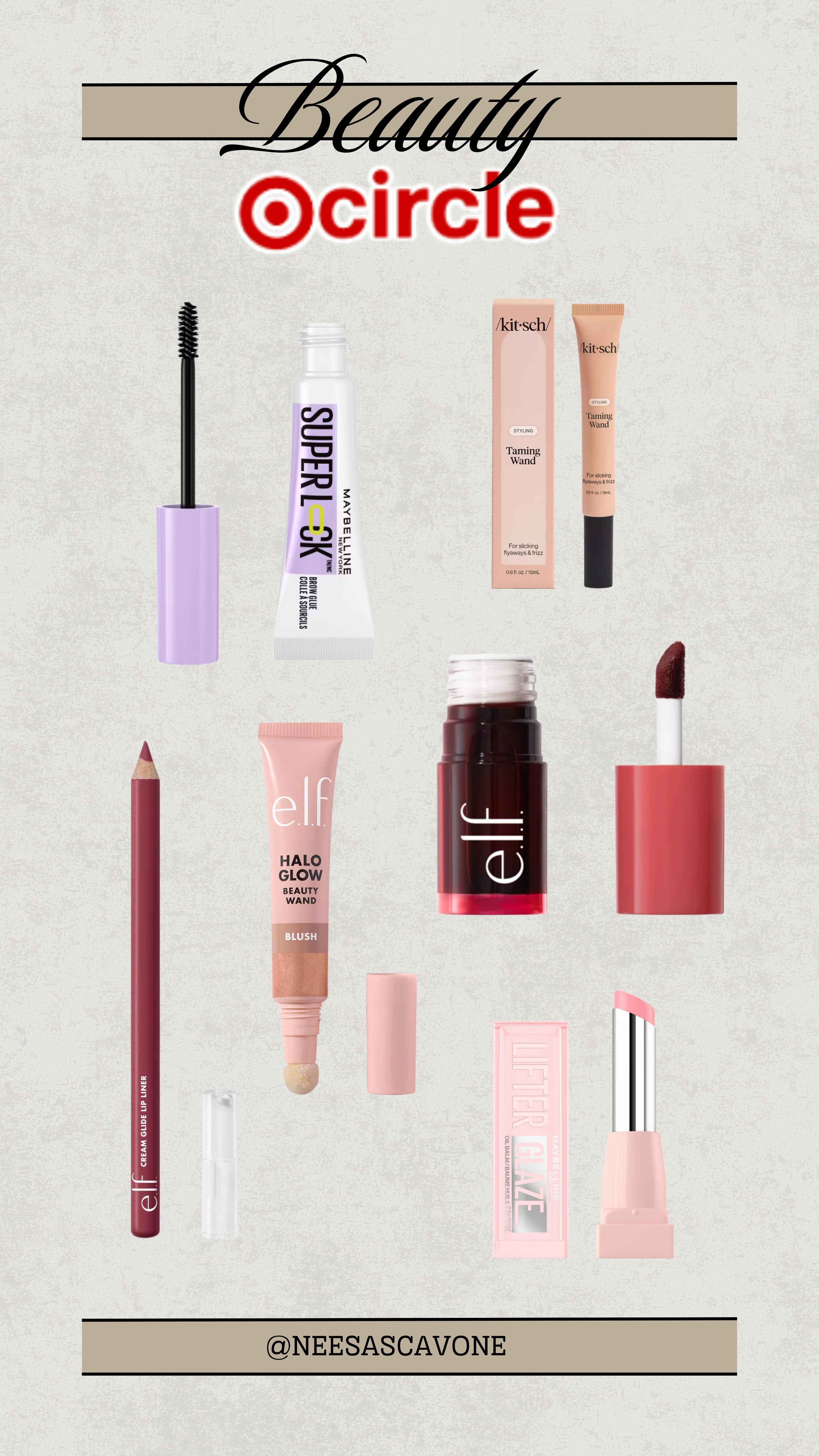 Obsessed with these Target beauty finds 💄✨ Affordable, gorgeous, and giving major glow-up vibes! Linking all my faves on LTK — run, don’t walk 🛍️ #TargetBeauty #BeautyCircle #TargetBeauty #TargetFinds #TargetStyle #TargetMustHaves #BeautyOnABudget #DrugstoreMakeup #AffordableBeauty #LTKBeauty #LTKUnder50 #MakeupFavorites #ElfCosmetics #Maybelline #KitschHair #MakeupLover #BeautyObsessed 

 #LTKSaleAlert #LTKStyleTip #LTKBeauty