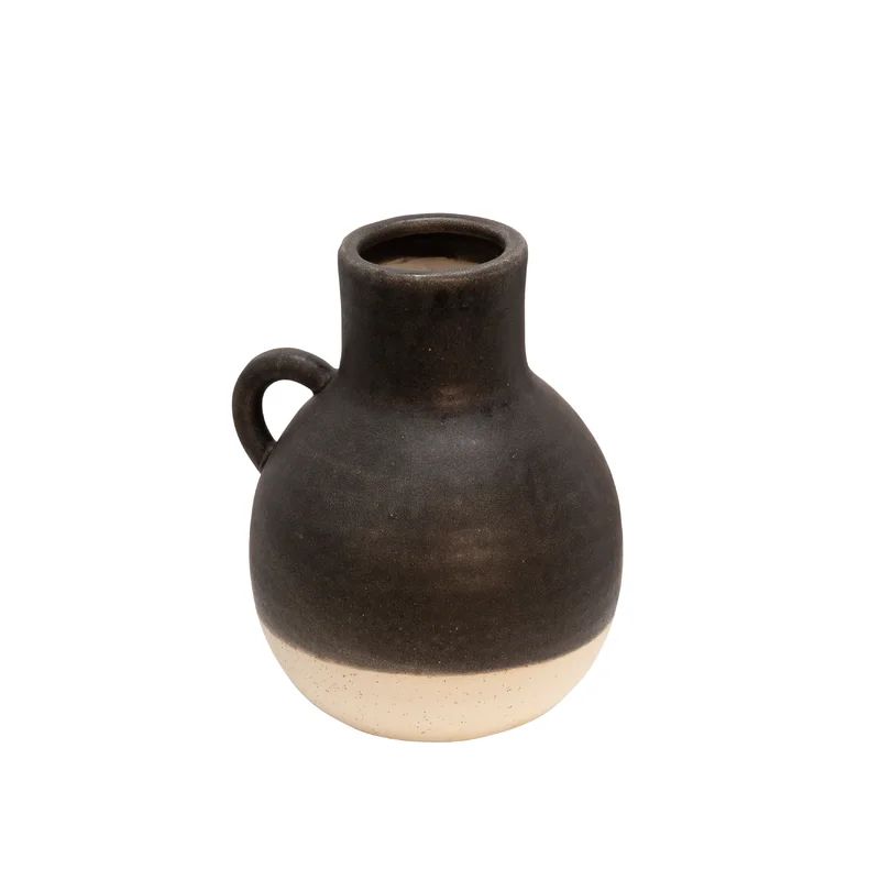 Black/Beige Ceramic Jar | Wayfair North America