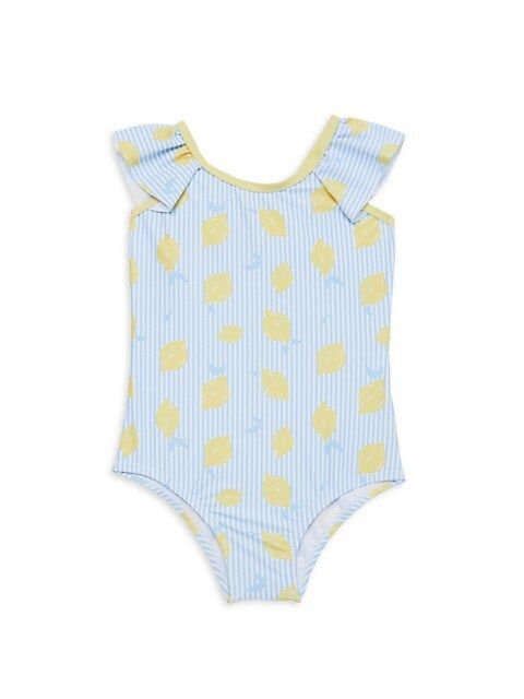 Andy & Evan Little Girl's &amp; Girl's Lemon-Print One-Piece Swimsuit on SALE | Saks OFF 5TH | Saks Fifth Avenue OFF 5TH (Pmt risk)