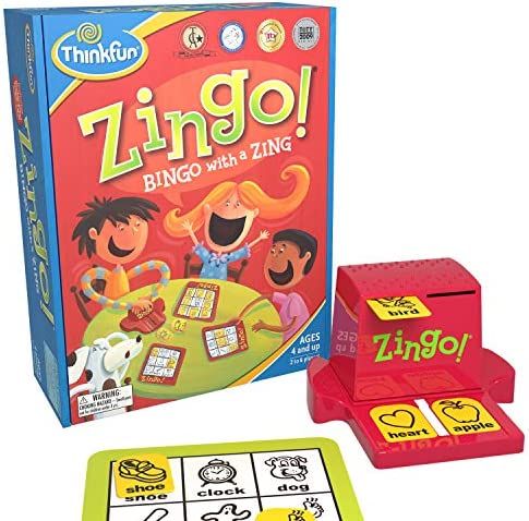 Amazon.com: ThinkFun Zingo Bingo Award Winning Preschool Game for Pre-Readers and Early Readers A... | Amazon (US)
