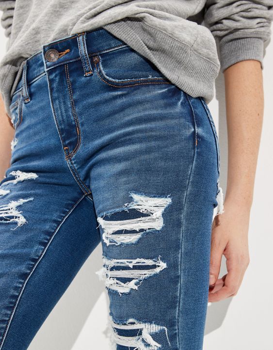 AE Ne(x)t Level Soft Knit Patched High-Waisted Jegging | American Eagle Outfitters (US & CA)