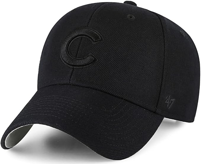 '47 MLB Black/Black MVP Adjustable Hat, Adult One Size Fits All | Amazon (US)