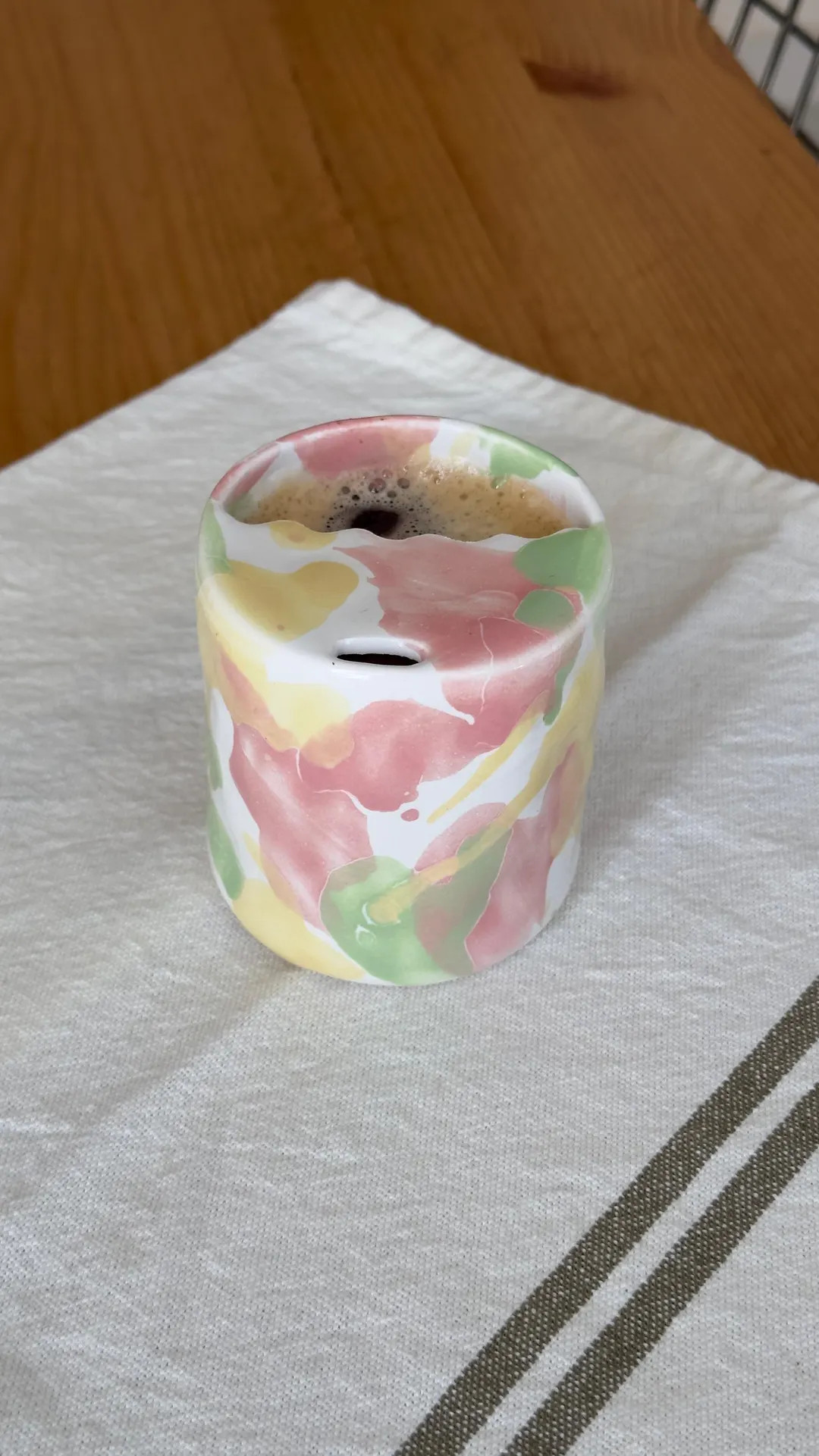 Rainbow Thermos Ceramic Tumbler, Hand Thrown Travel Mug, Coolorful To-go Cup, Pastel Sip Mug, Pot... | Etsy (US)