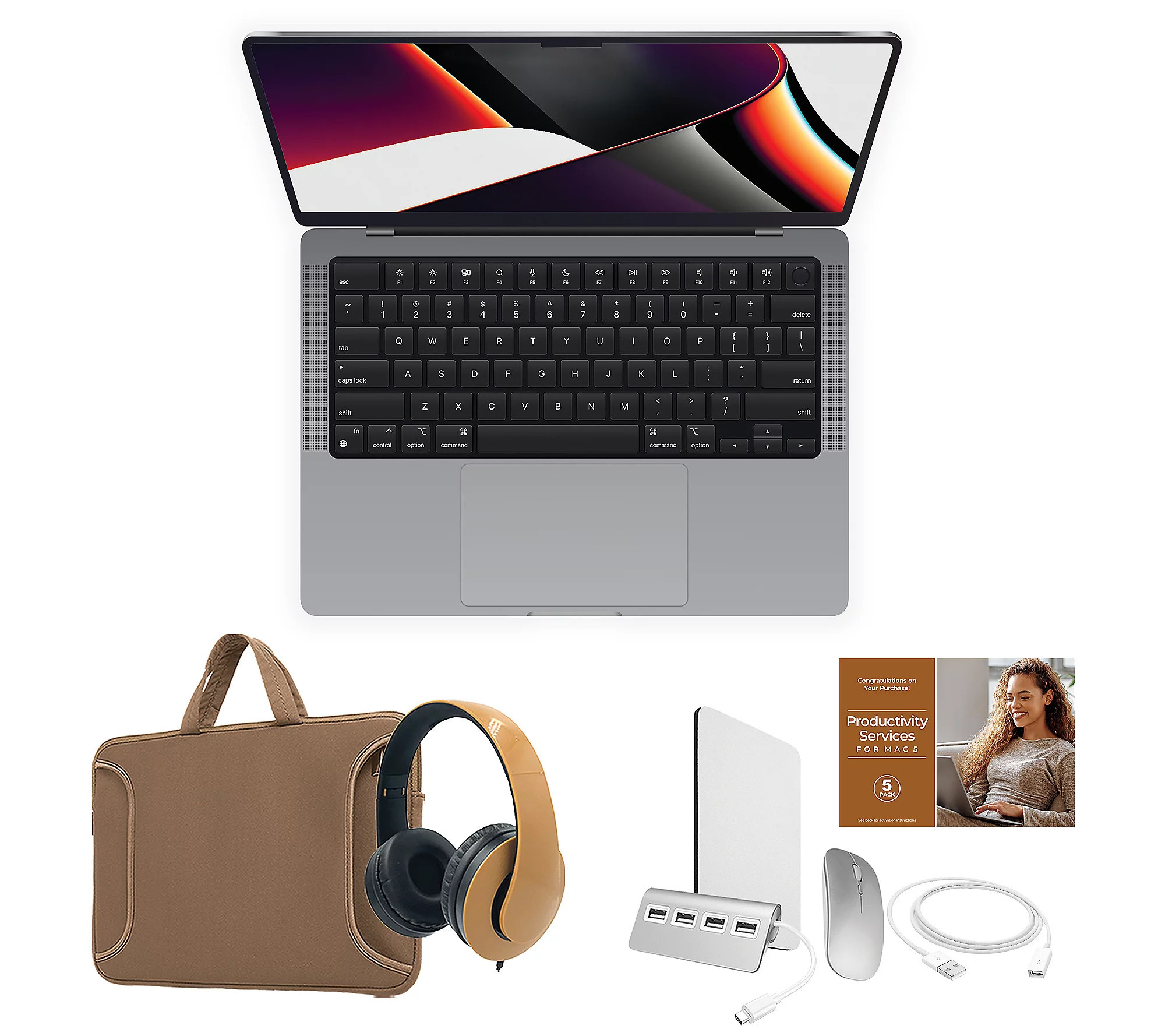 Apple Macbook Pro 14"" Laptop, M3 8-Core CPU 10- Core GPU, 512G | QVC