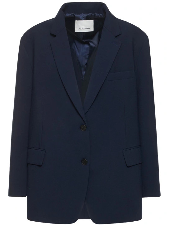 Bea oversized tech twill blazer - The Frankie Shop - Women | Luisaviaroma | Luisaviaroma