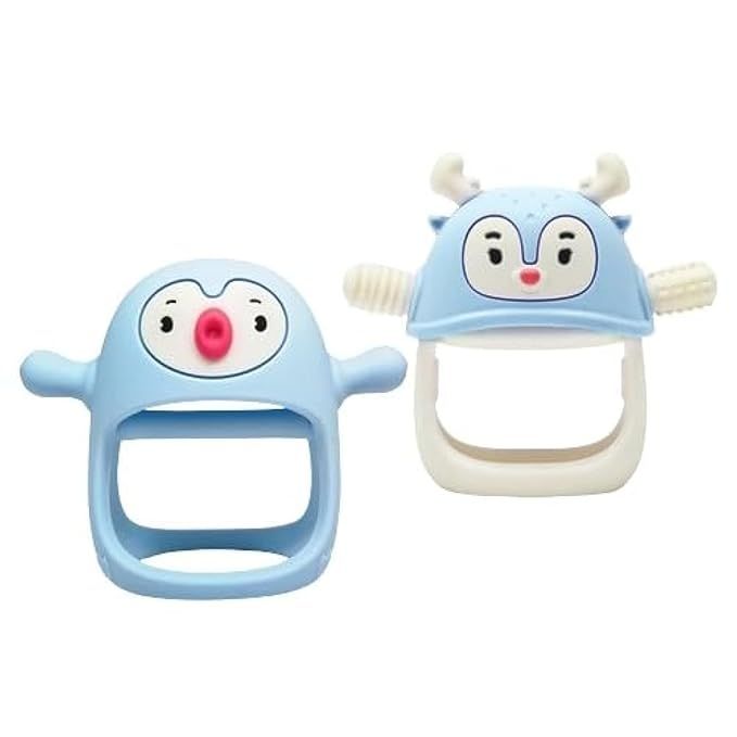 Smily Mia Baby Teething Toys for 0-6Months, Baby Teether for 6-12Months, Never Drop Penguin and R... | Amazon (US)
