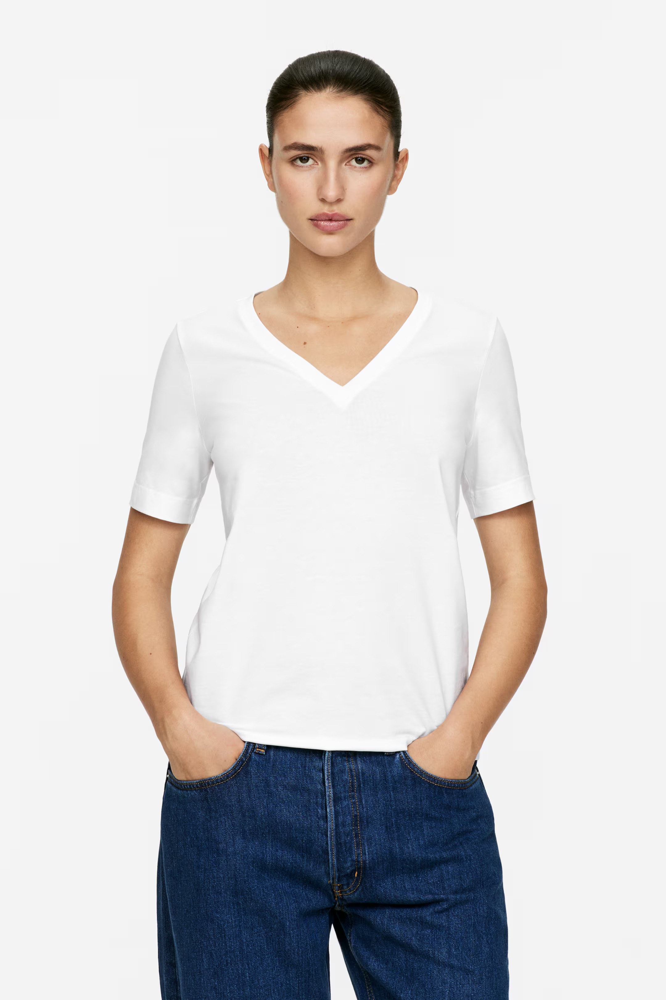 V-Neck T-Shirt | H&M (UK, MY, IN, SG, PH, TW, HK)