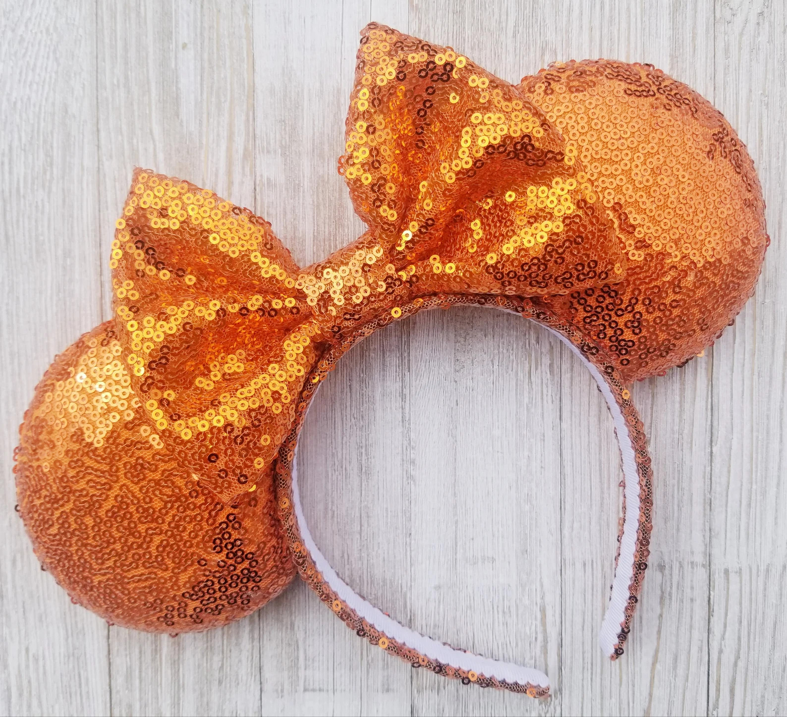Halloween Disney Ears, Halloween Minnie Ears, Halloween Mickey Ears, Orange Sequin Minnie Ears, O... | Etsy (Global)