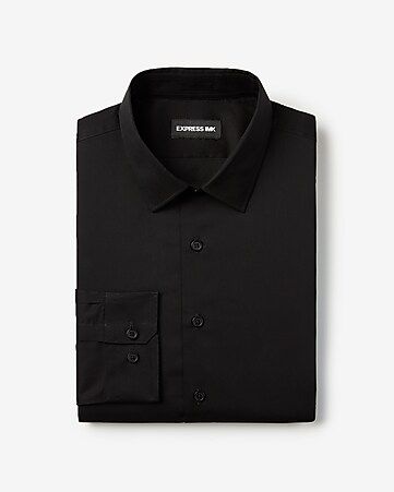 extra slim solid stretch 1MX dress shirt | Express