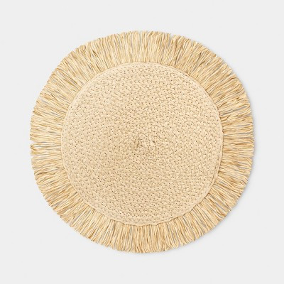 Natural Woven Fringe Placemat - Threshold™ | Target