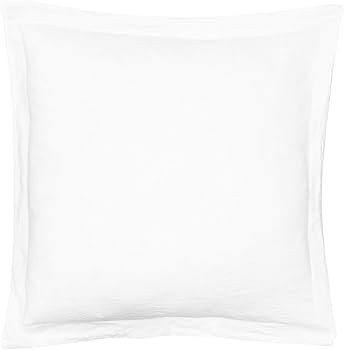 Levtex Home - 100% Linen - Euro Sham - Washed Linen in White - Sham Size (26 x 26in.) | Amazon (US)