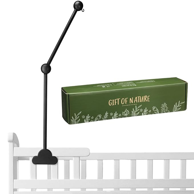 Wooden Baby Crib Mobile Arm 27.17 Inches Cloud Design Adjustable Baby Mobile Hanger Detachable Mo... | Amazon (US)