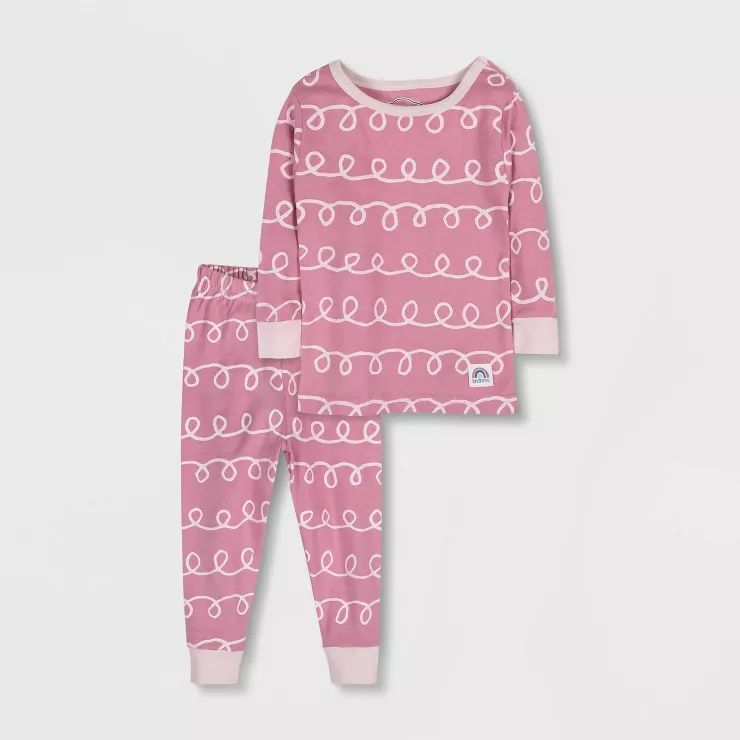 Lamaze Toddler Girls' 2pc Long Sleeve Organic Cotton Snug Fit Pajama Set | Target