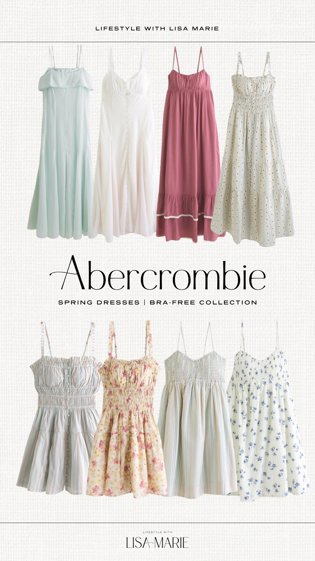 Abercrombie spring dress arrivals! New resort wear. Vacation dresses. Vacation outfits. Bra free dresses. Spring outfits. 

#LTKTravel #LTKPetite #LTKootd