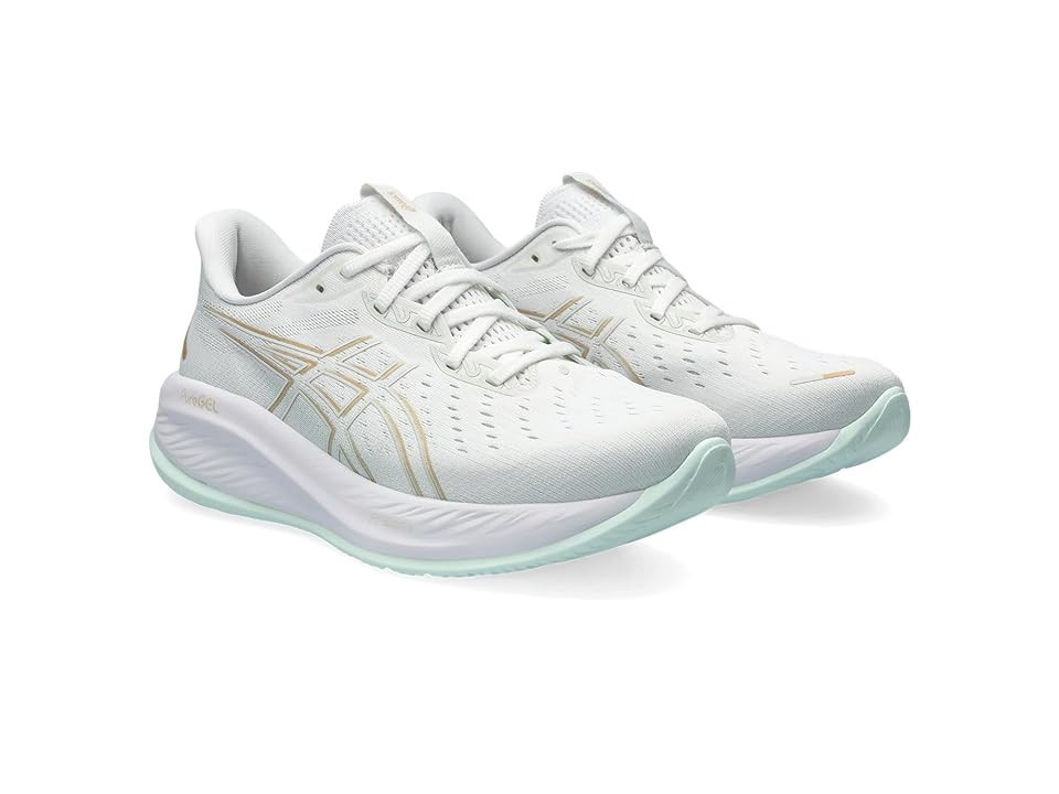 ASICS Women's GEL-Cumulus 26 (White/Pale Mint) Women's Shoes | Zappos