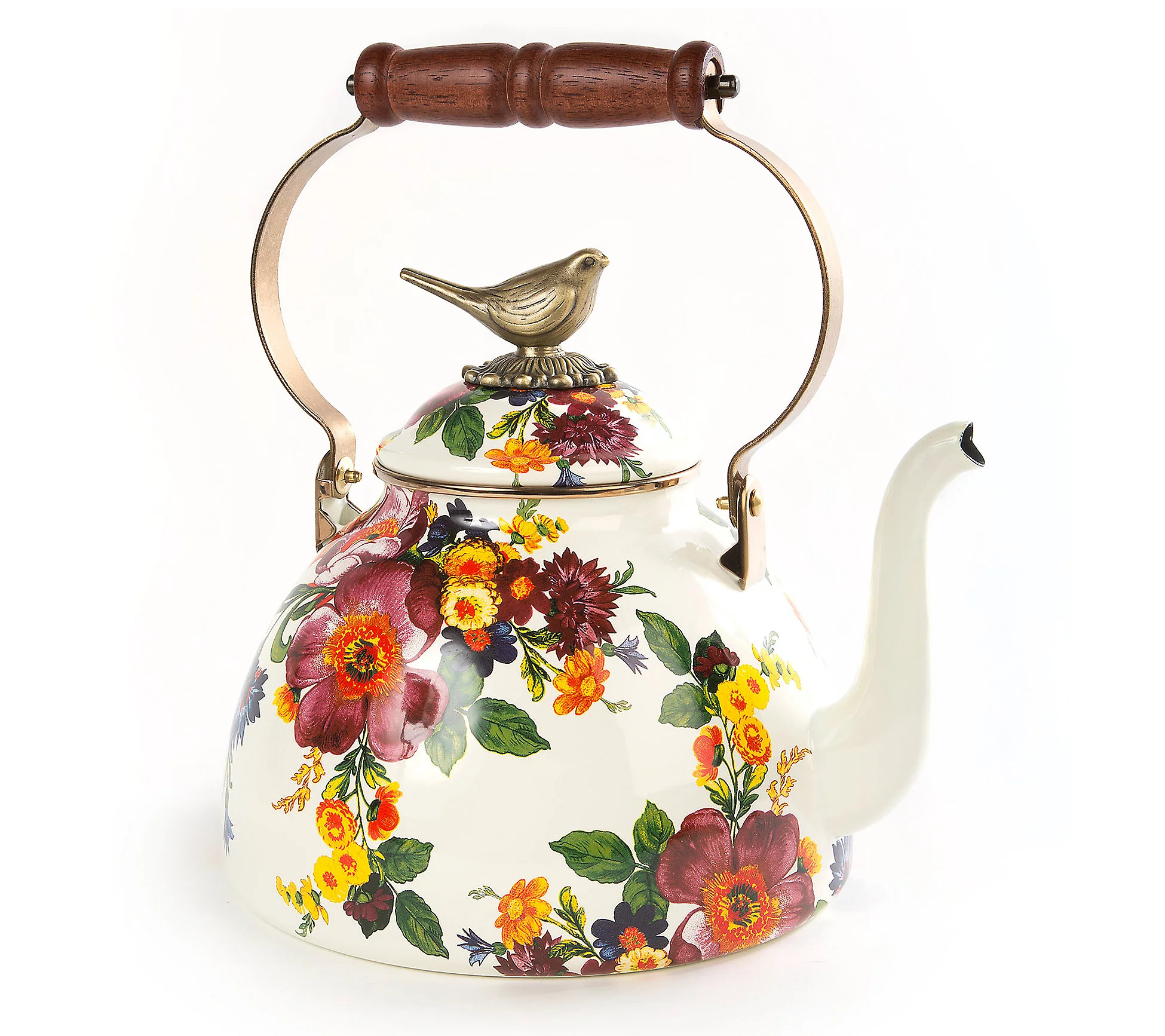 Mackenzie-Childs Flower Market 3-Quart TeaKettle | QVC