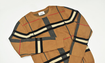 Burberry Beige Cotton Sweater For Men Size US L | eBay US