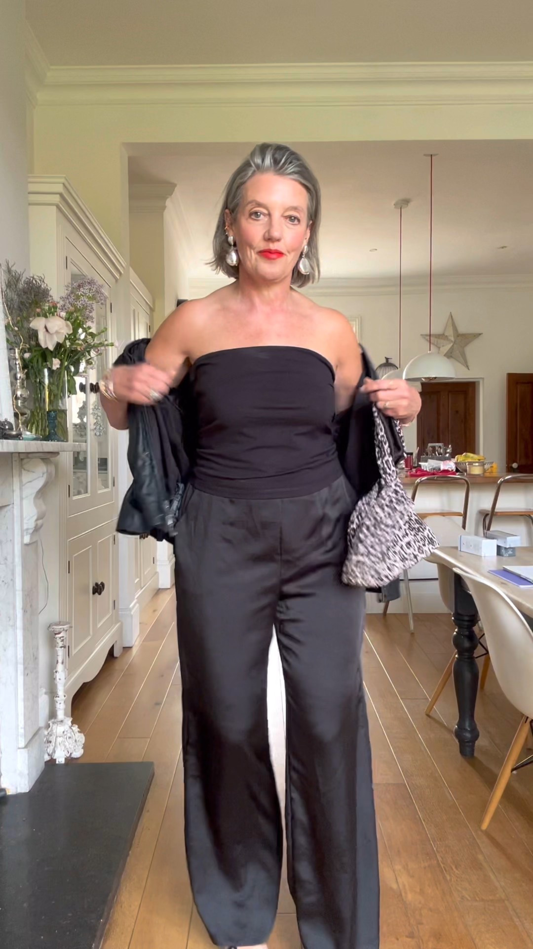 Help me decide 1,2 or 3?

Trousers size 12
AllSaints jacket size 12
Dress size 12
