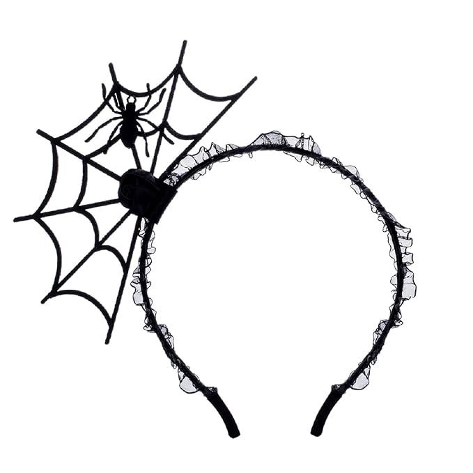 Halloween Spider Ghost Pumpkin Hair Hoop Cosplay Devil Headband (Spider) | Amazon (US)