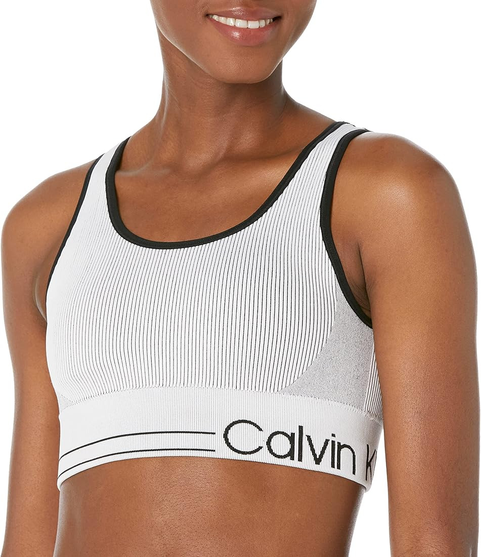 Calvin Klein Performance Women's Medium Impact Sports Bra with Removable Cups | Amazon (US)