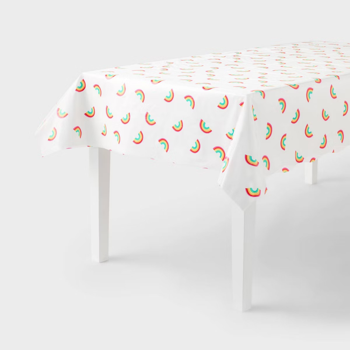 Rainbow Gradient Border Print Rectangular Table Cover - Spritz™ | Target