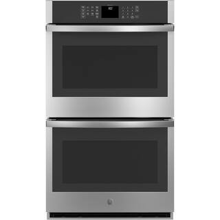 GE 30 in. Smart Double Electric Wall Oven Self-Cleaning in Stainless Steel-JTD3000SNSS - The Home... | The Home Depot