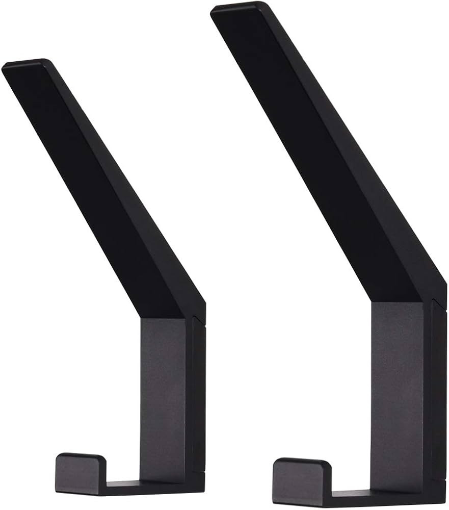 VOROMADU Coat Hooks Wall Mounted Towel Hook Heavy Duty Aluminum Double Robe Hanger for Bathroom K... | Amazon (US)