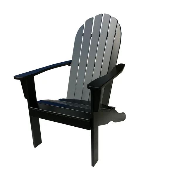 Mainstays Wood Outdoor Adirondack Chair, Black Color - Walmart.com | Walmart (US)