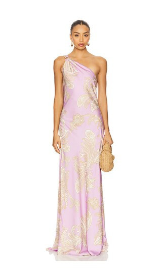 HEMANT AND NANDITA One Shoulder Long Dress in Lavender. - size M | Revolve Clothing (Global)