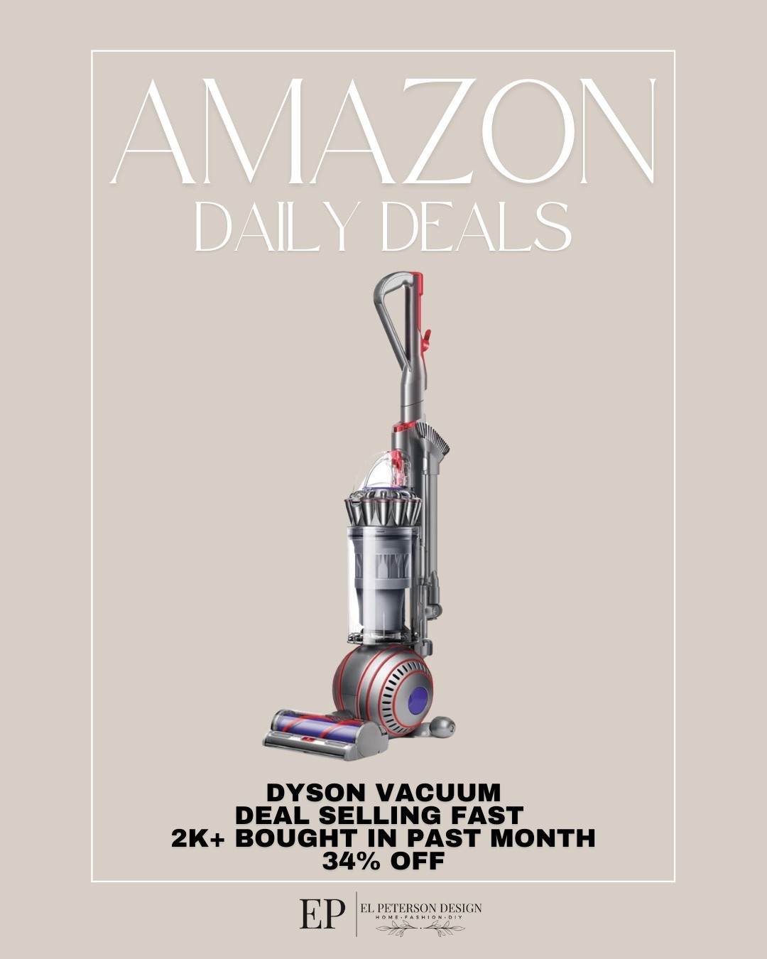 Amazon Daily Deals
Dyson vacuum 

#LTKSaleAlert #LTKHome