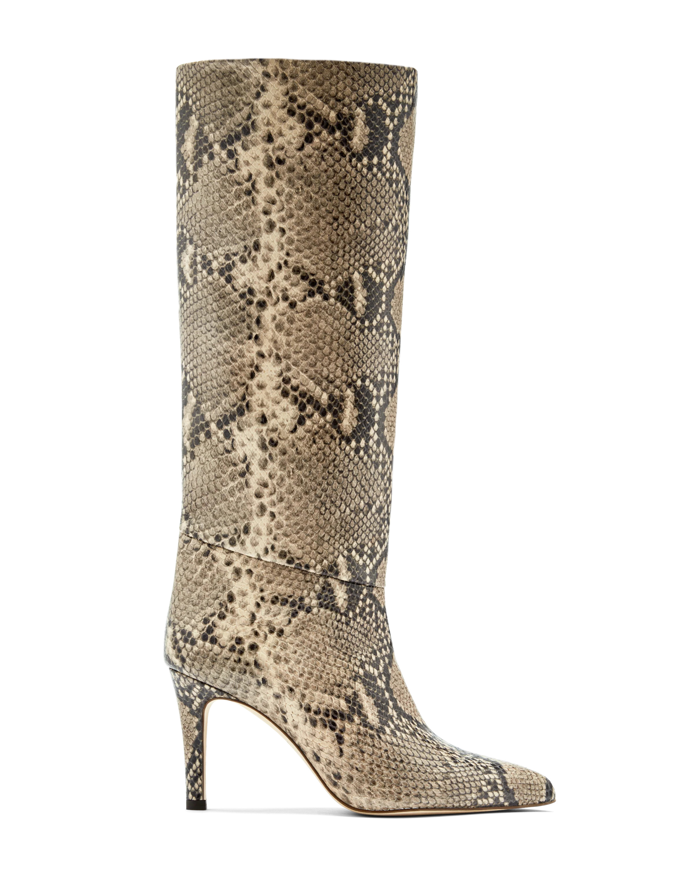 Sylvia: Natural Snake | Inez Shoes, LLC