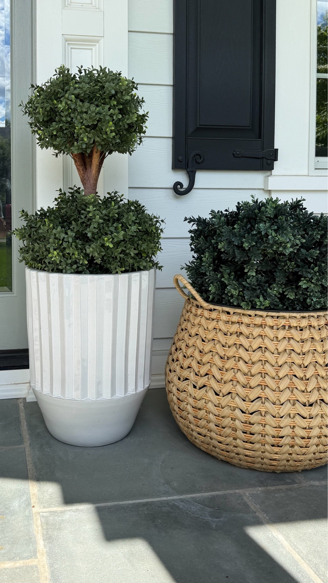 These faux topiaries are one of my favorite ways to add instant appeal. They look surprisingly realistic, require zero maintenance, and make a front porch feel polished year round. I love pairing them with decorative planters for a layered look that feels welcoming and timeless.

Amazon home finds, faux topiary, front porch decor, outdoor planters, curb appeal, outdoor styling, front entry decor, faux greenery, porch decorating ideas, Amazon decor finds, girlonthehudson

#LTKmomlife #LTKmorningroutine #LTKHome