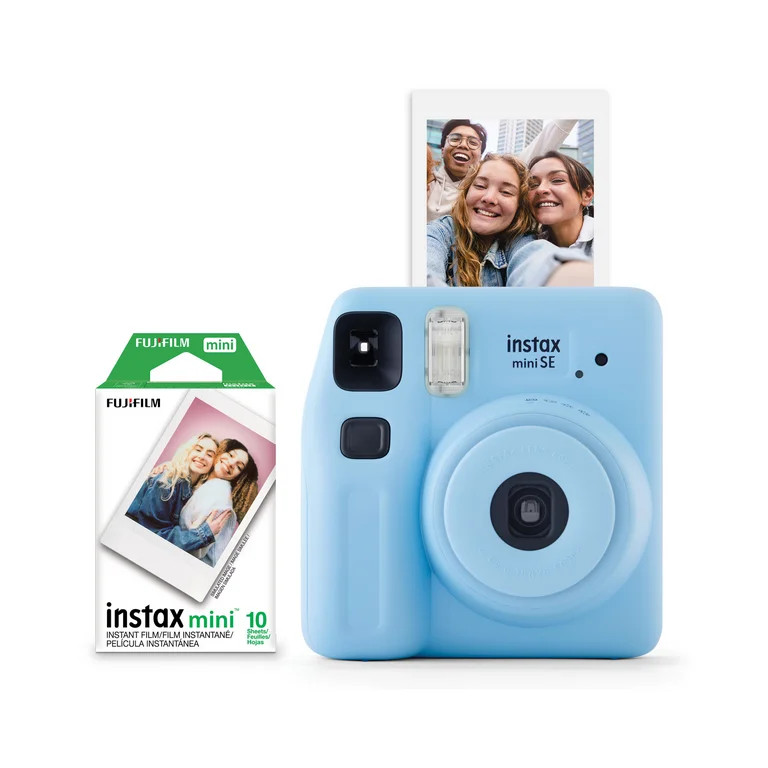 Fujifilm instax Mini SE Instant Camera with Bonus 10 pack Mini Film, Light Blue - Walmart.com | Walmart (US)