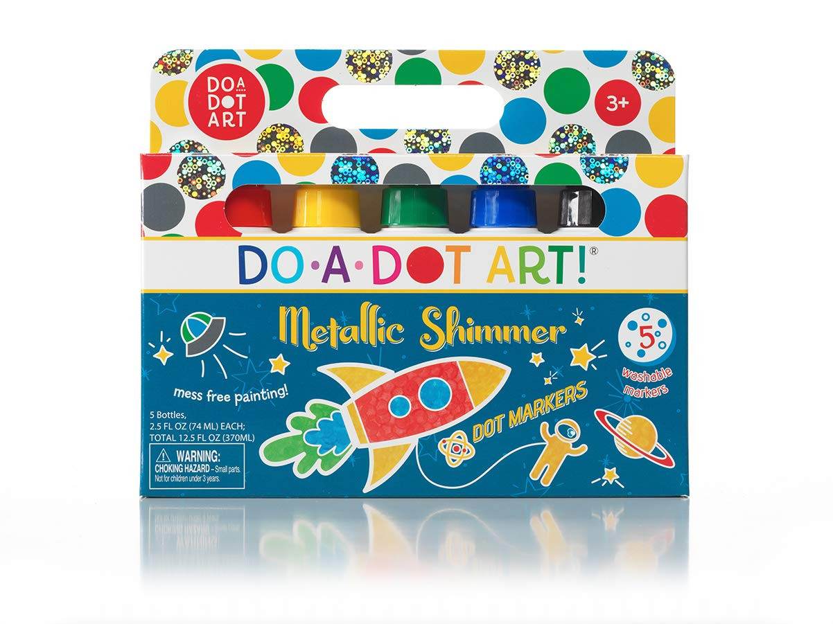 Kids Washable Dot Art Markers - New Metallic Shimmer Paint Daubers Non-Toxic For Children, Toddle... | Amazon (US)