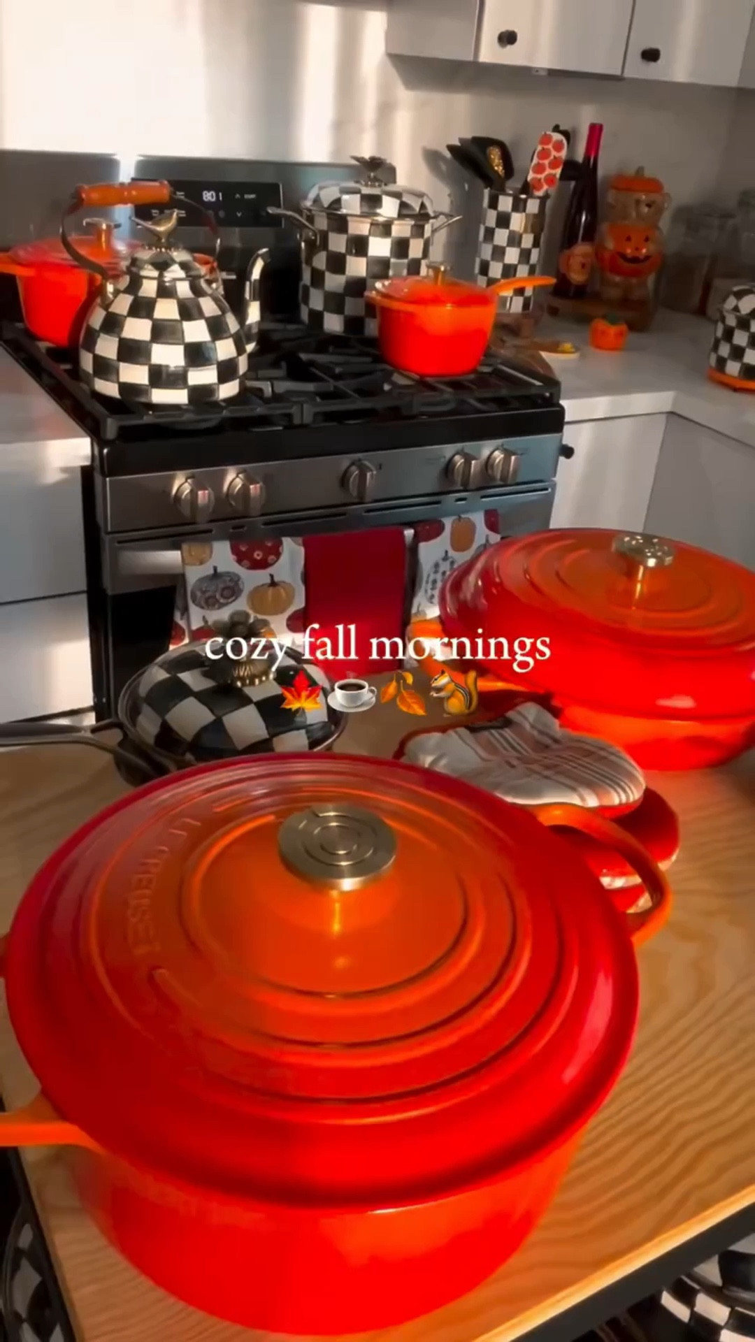 I love this time of year. 🎃🍁

#fyp #fall #autumn #pumpkin #cozyfall #mackenziechildseveryday #lecreuset