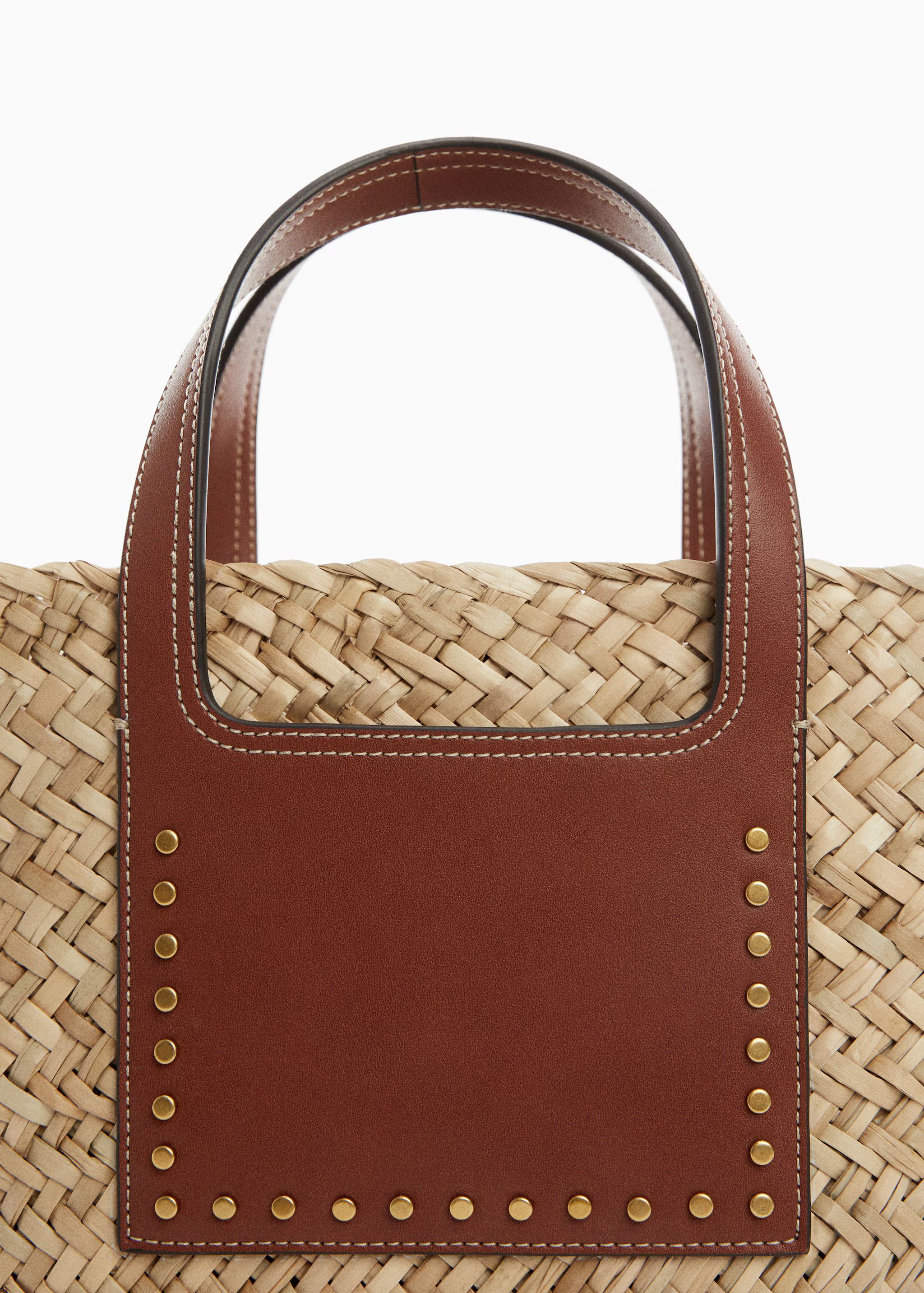 Basket bag with studs detail | MANGO (US)