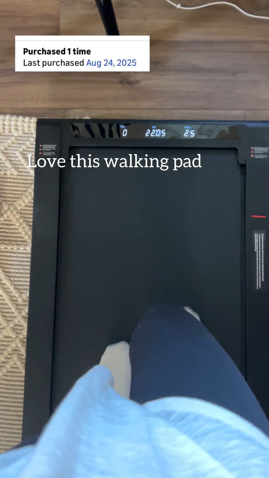 Walking pad that offers an incline & it has a vibration option too!

Amazon
#liketkit
@liketk.it


#LTKmomlife #LTKselfcare #LTKfitnessgoals