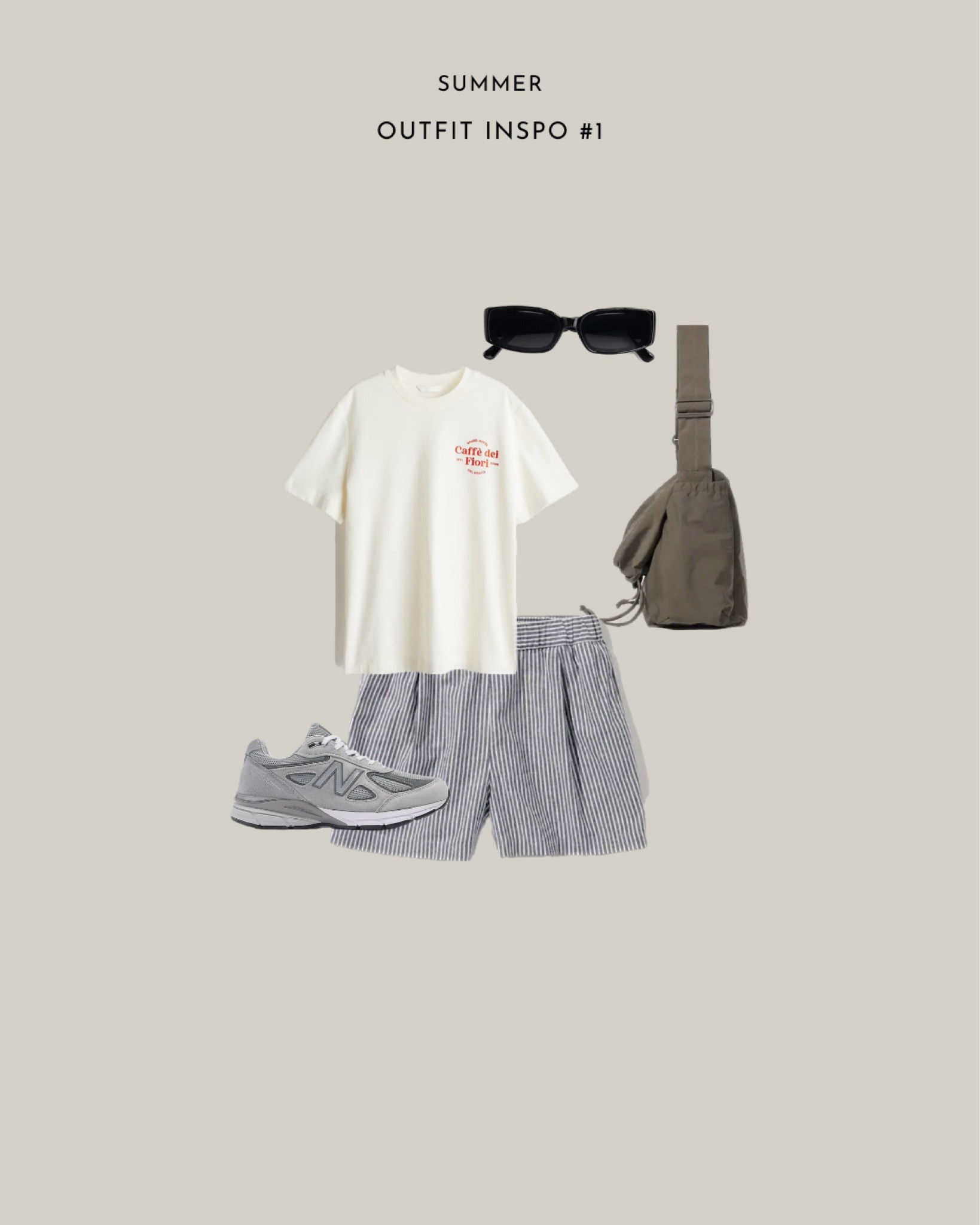 Summer outfit inspo #1 

rectangular sunglasses, uniqlo bag, new balance trainers, uniqlo striped shorts 

#LTKsummer #LTKuk #LTKstyletip