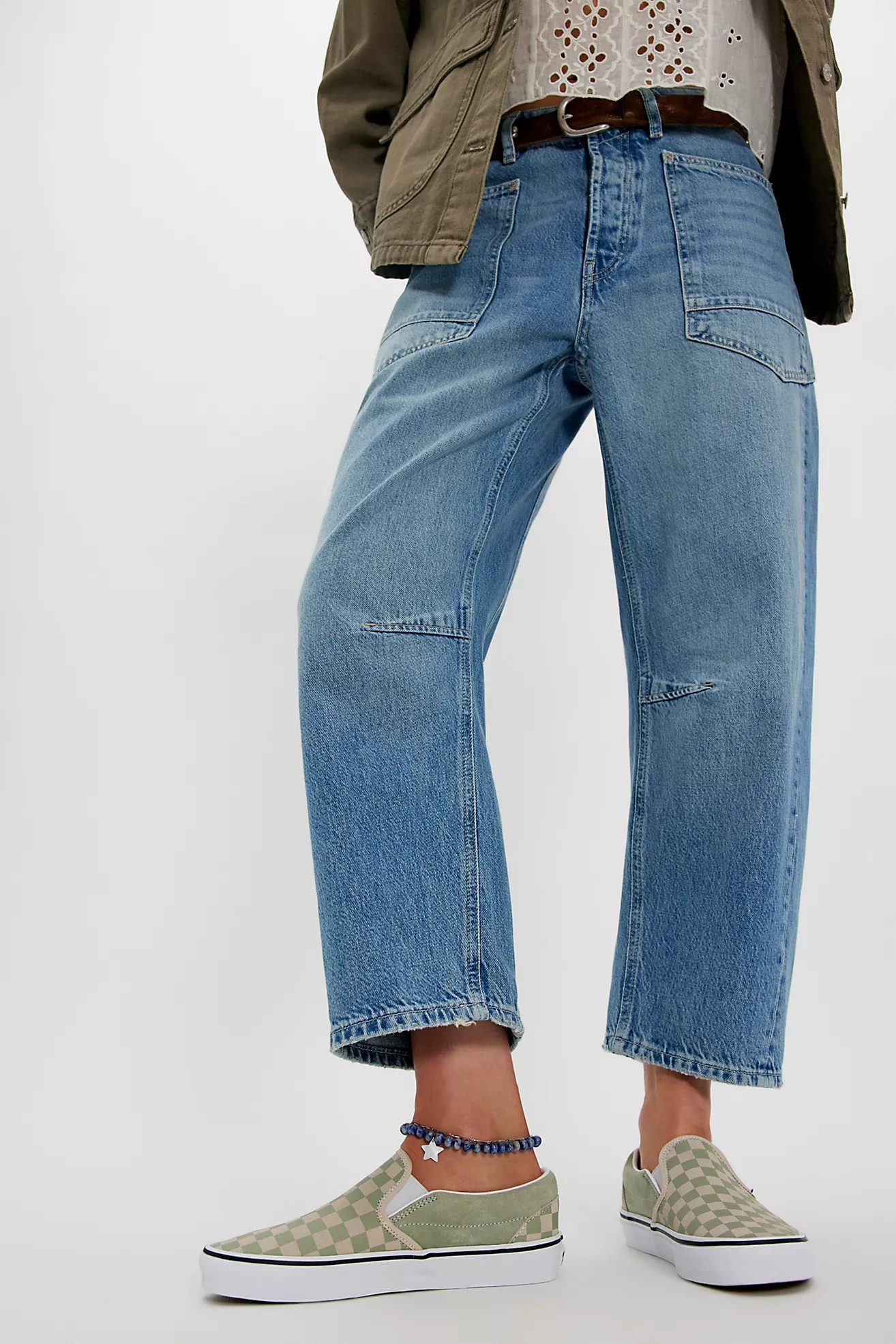 Vans Classic Checkered Slip-Ons | Free People (Global - UK&FR Excluded)