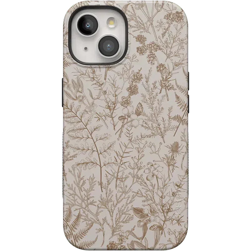 Beige Garden   Neutral Floral Case | CASELY