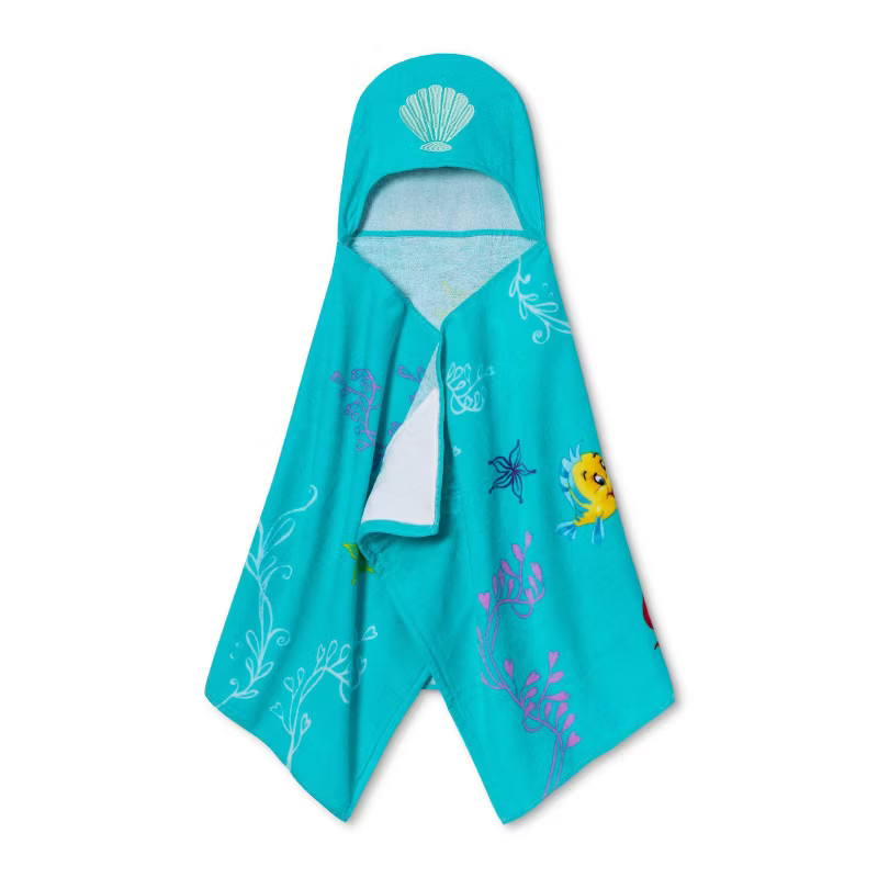 Disney Little Mermaid Hooded Towel | Target