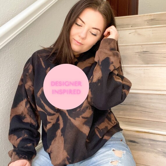 Inspired Bleached Crewneck  / Tie Dye Sweatshirt | Etsy (US)