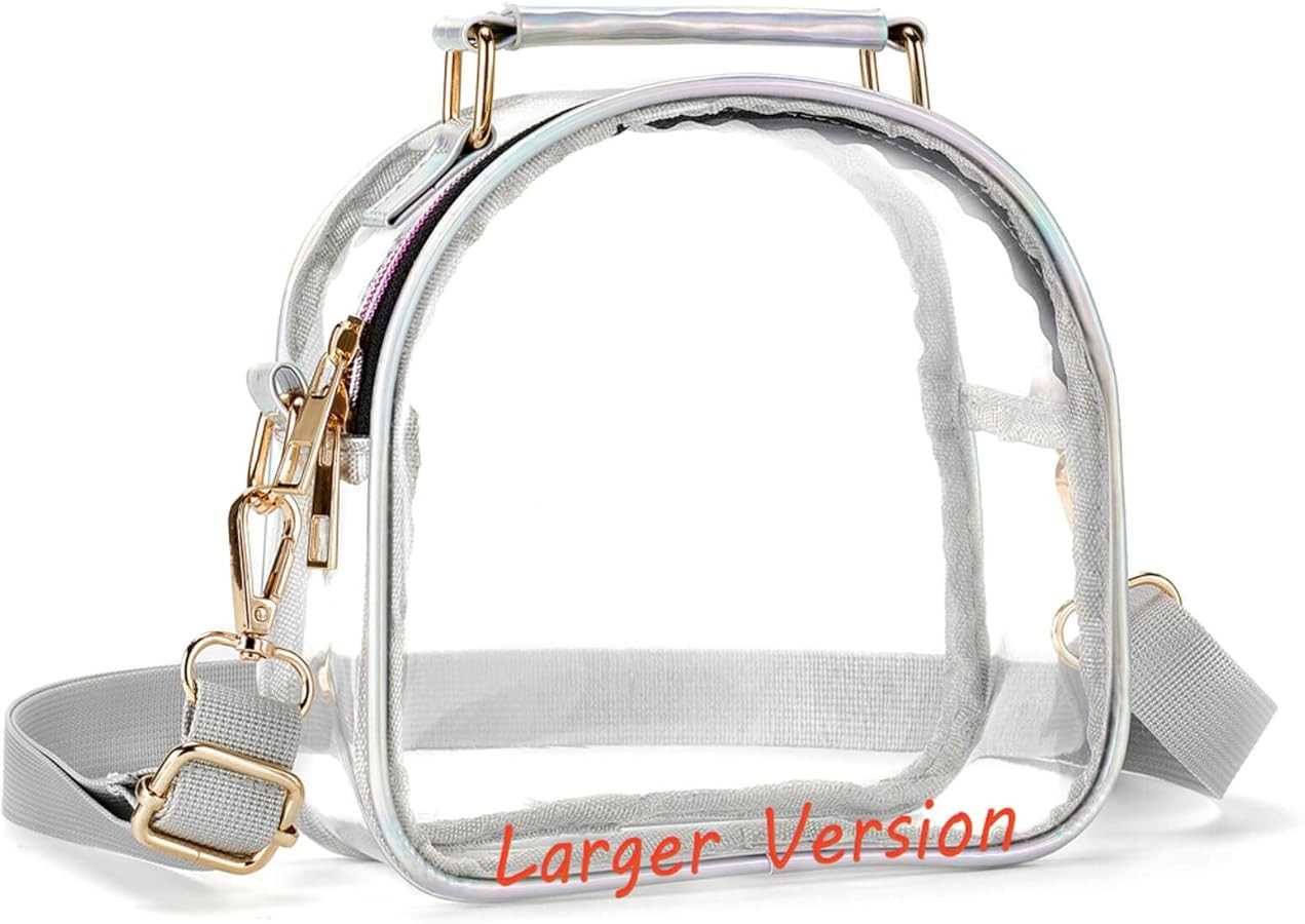 COROMAY Clear Purse for Women, Clear Bag Stadium Approved, See Through Clear Handbag | Amazon (US)
