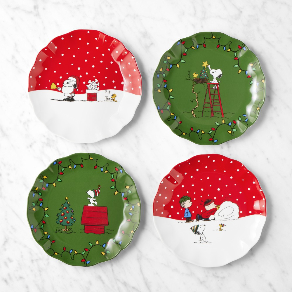 PEANUTS™ x Williams Sonoma Charlie Brown Christmas Small Plates | Williams-Sonoma