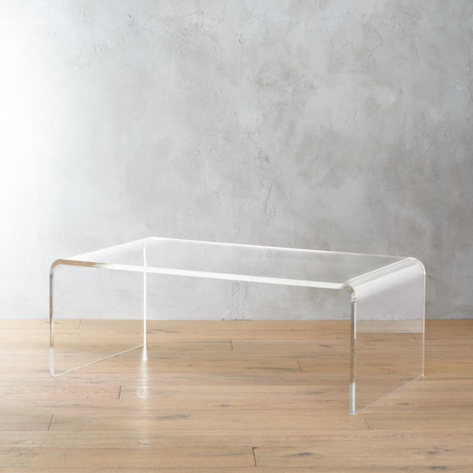 Click for more info about Peekaboo Acrylic Tall Coffee Table + Reviews | CB2