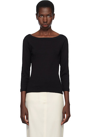 FLORE FLORE - Black Steffi T-shirt | SSENSE